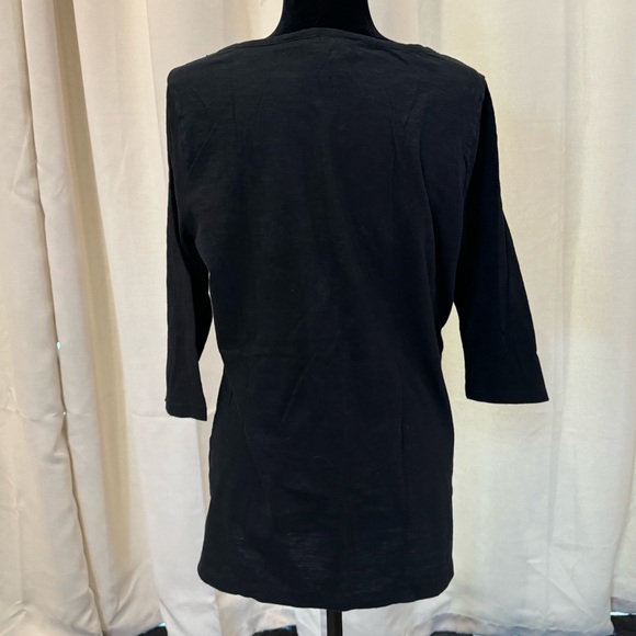 Ann Taylor LOFT T-Shirt Black Size XL - Picture 2 of 8
